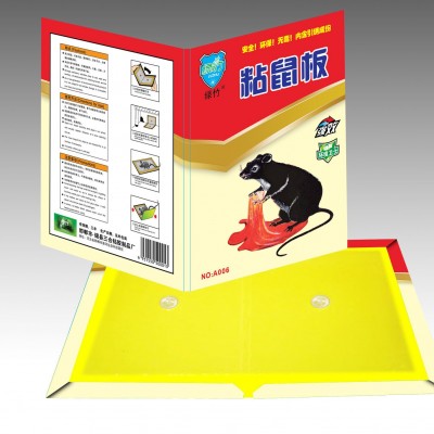 厂家销售 老鼠粘 老鼠贴胶 灭鼠除鼠 推广绿竹牌粘鼠板
